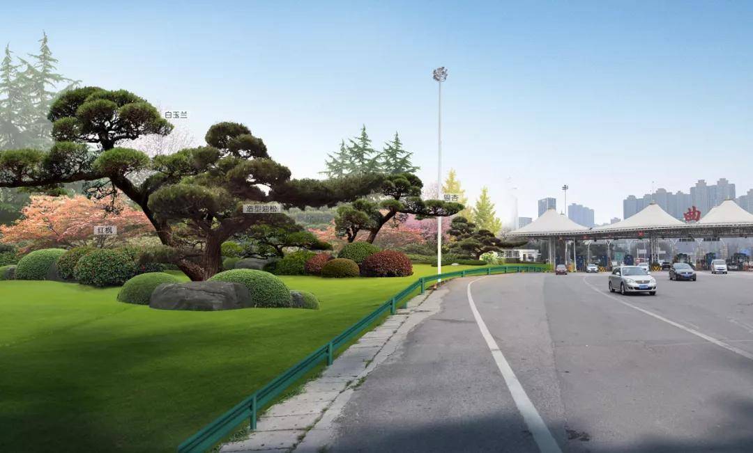 效果图效果图打造公园 好去处未来,绕城高速曲江段将不仅是一条生机