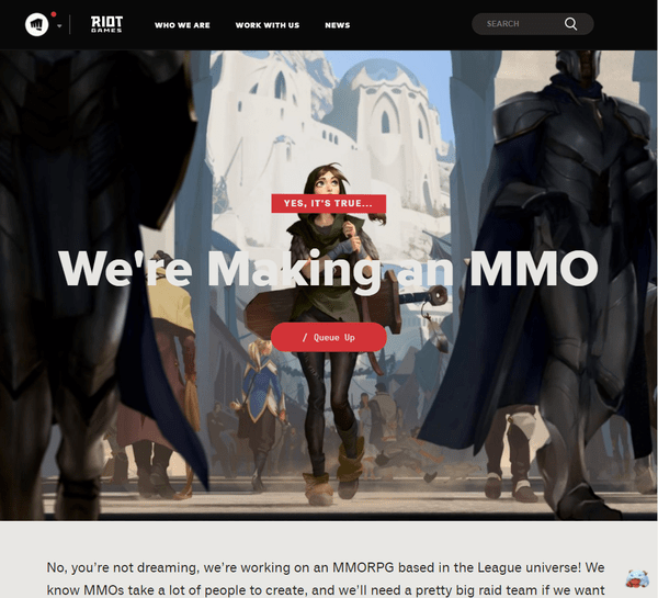 英雄联盟|《LOL》世界MMO设定图 拳头官宣开发中，招聘人才