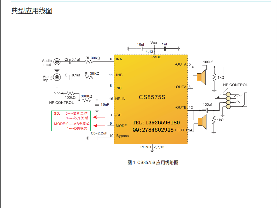 cs8623e功放应用电路图图片