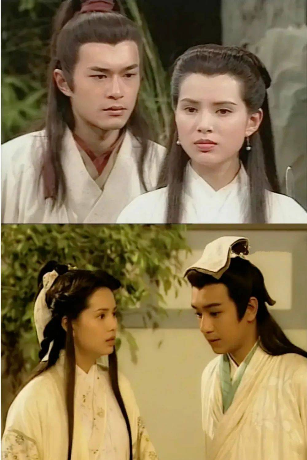 两人大战起来,段誉脚下凌波微步,手上六脉神剑,霎时间剑气纵横;杨过