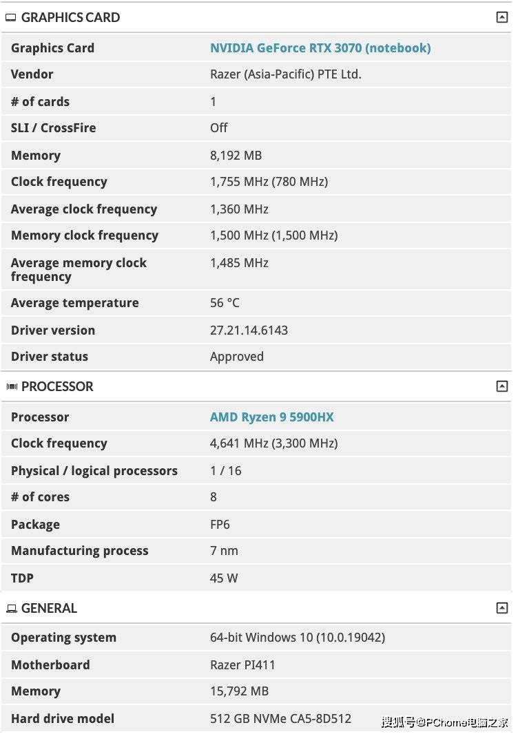 雷蛇将出锐龙游戏本选用r9 5900hx处理器 笔记本