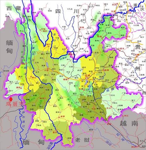 瑞丽市地理位置有多好，中缅最大贸易口岸，三条重要通道从此经过