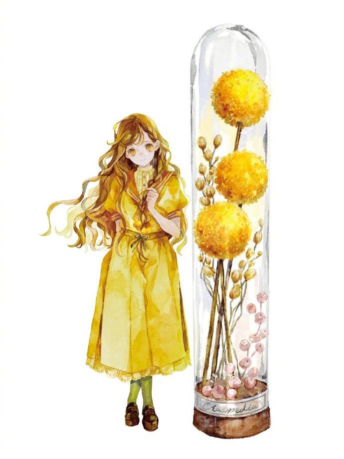 图片[4]-画师大佬笔下的花与少女太治愈了，看着好有春天的感觉-魔性次元
