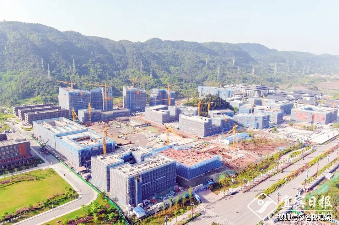 总规划用地面积约1000亩!西华大学宜宾校区(二期)主体全部封顶!