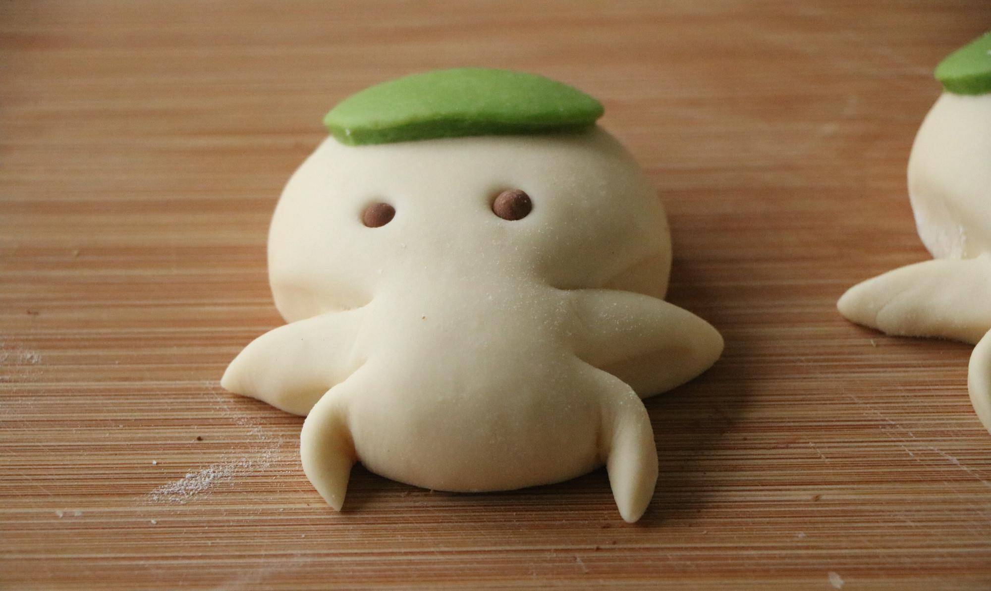 憨态可掬的牛头馒头,做法简单,吃起来更是别有一番滋味!_面团