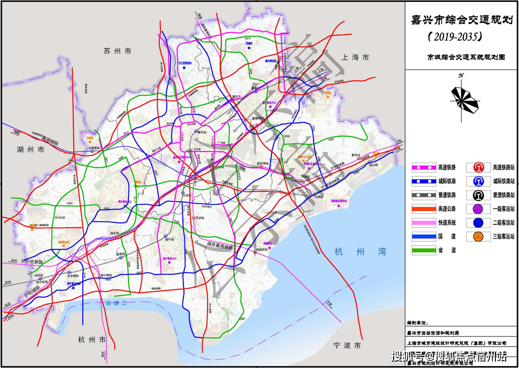 嘉兴发布了2035年交通规划,地铁,轻轨,高铁基本实现和周围任何城市的