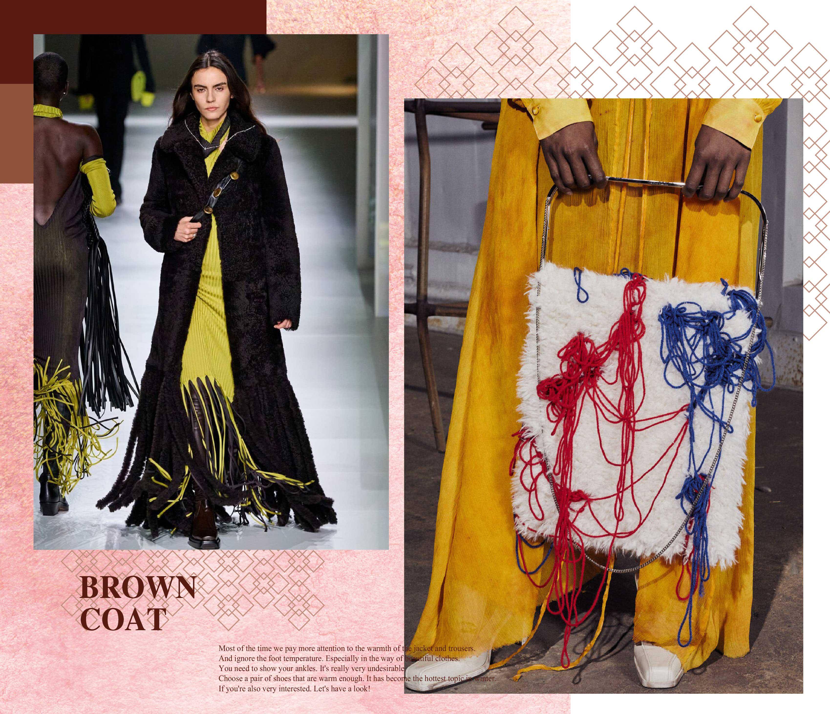 不管炎热或微凉的天气,选择流苏款式单品一定是不错的选择,所以大家在