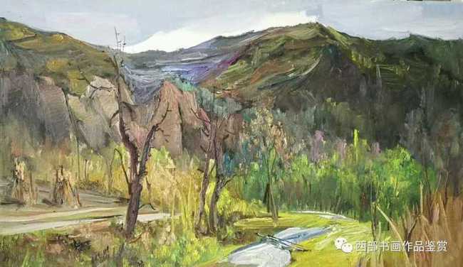 书画庆阳赵青黄土高原写生作品欣赏