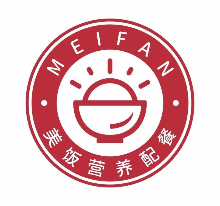 美饭营养配餐 logo标志做企业就是做良心