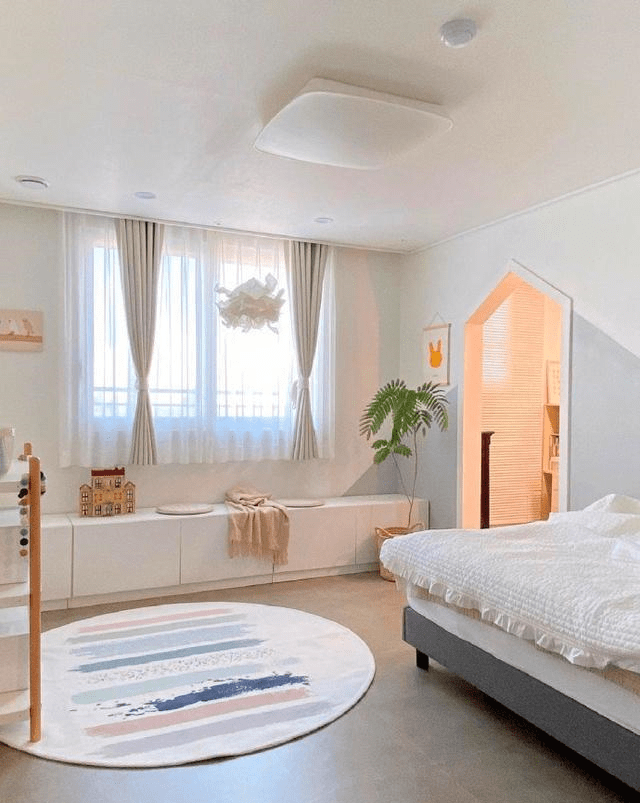 现代轻奢风的房子,以白色为主调,显得干净,美观给人舒服的感觉