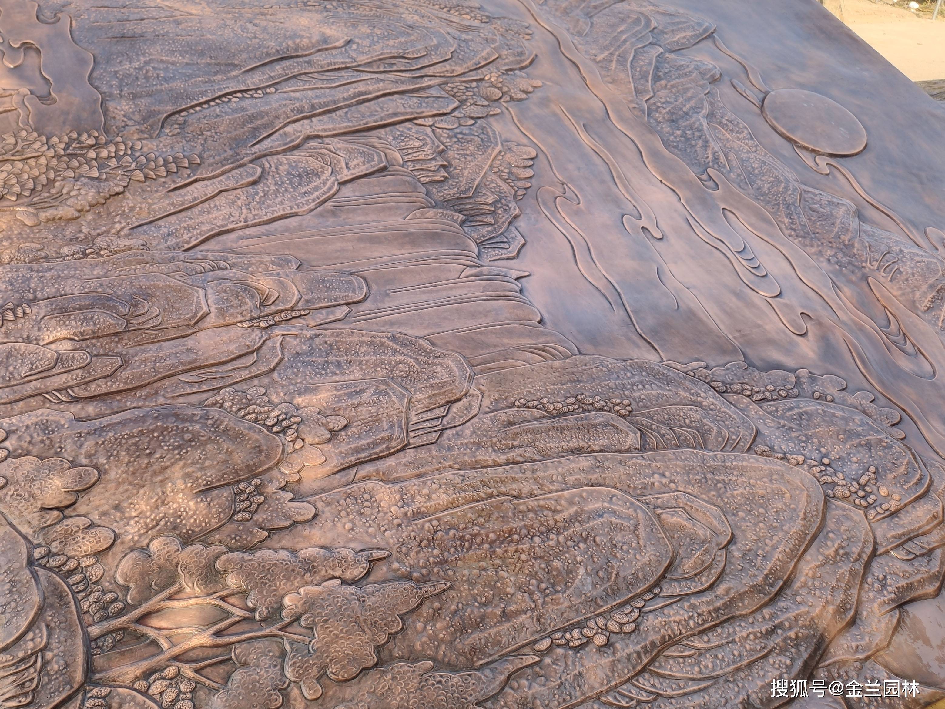 紫铜浮雕厂家细节欣赏图