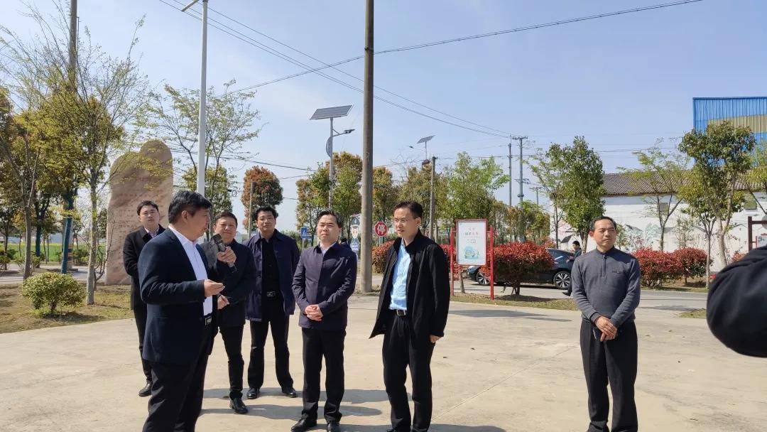 江苏海安:灌南县观摩团参观西场街道爱凌村人居环境示范点