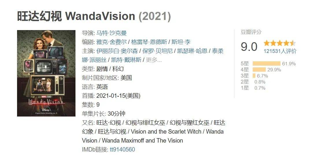 播到第4集直冲9分，漫威新剧果然后劲十足