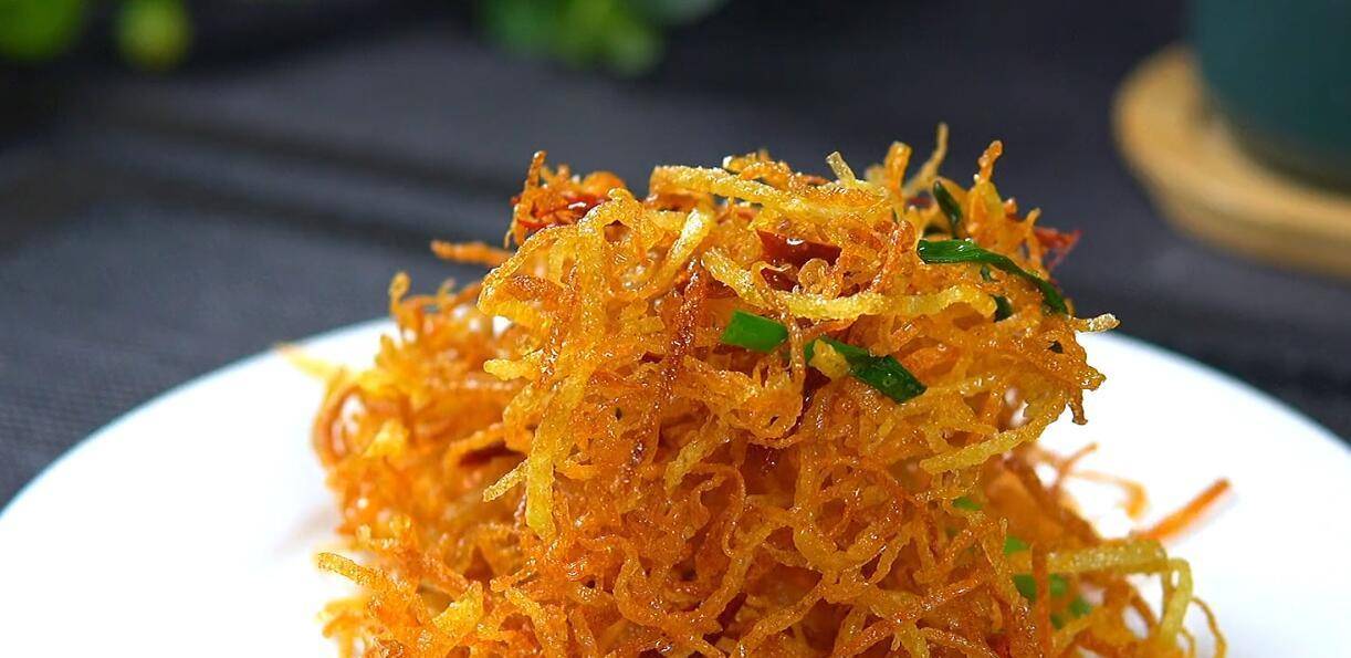 干煸土豆丝麻辣鲜香成本只要2元钱制作简单看一遍就能学会