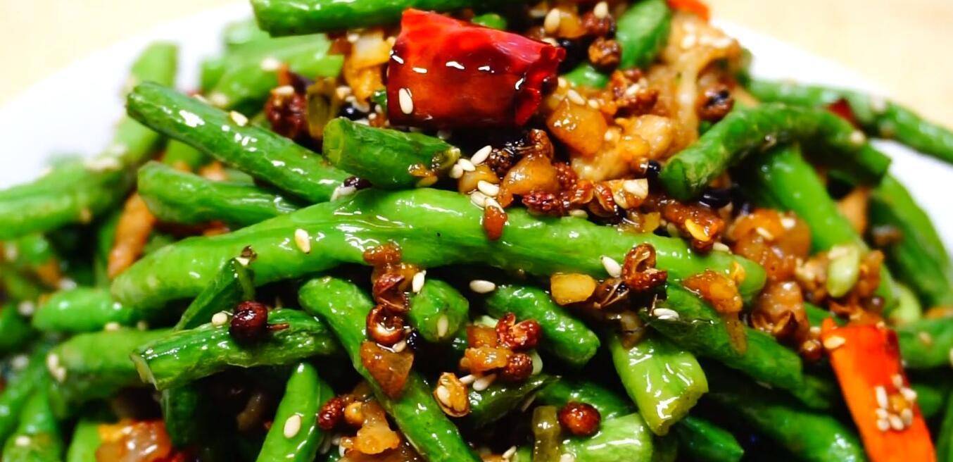 干煸豇豆角怎么做才好吃试试大厨这个做法麻辣鲜香简单易学