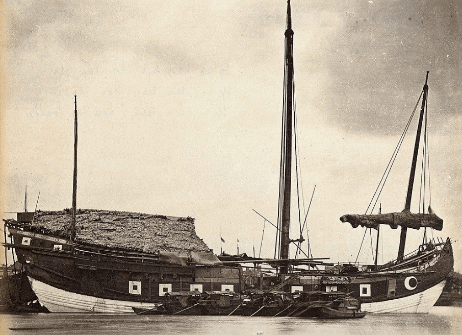 原创装数十门大炮只在西方画作里清代广东水师战船米艇啥样