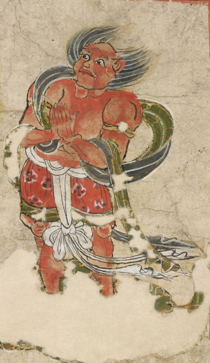 敦煌藏经洞五代北方神星计都星像护符