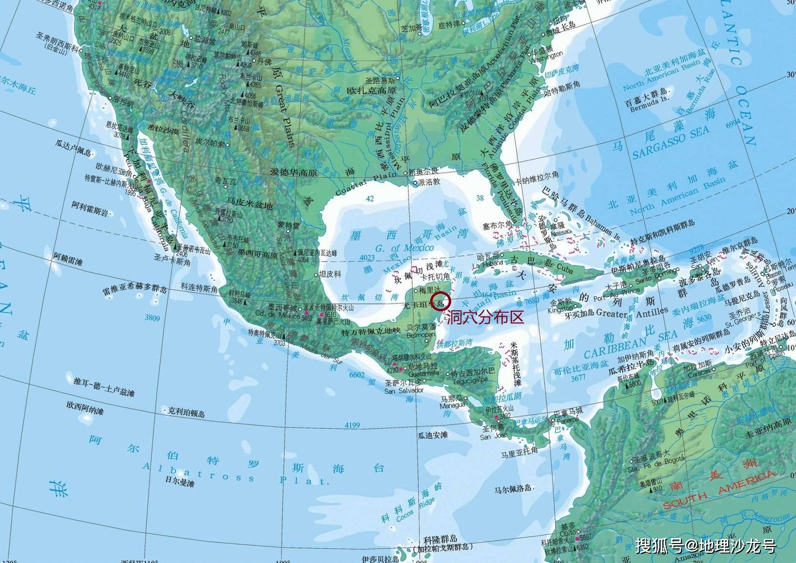 尤卡坦半岛地理位置图片