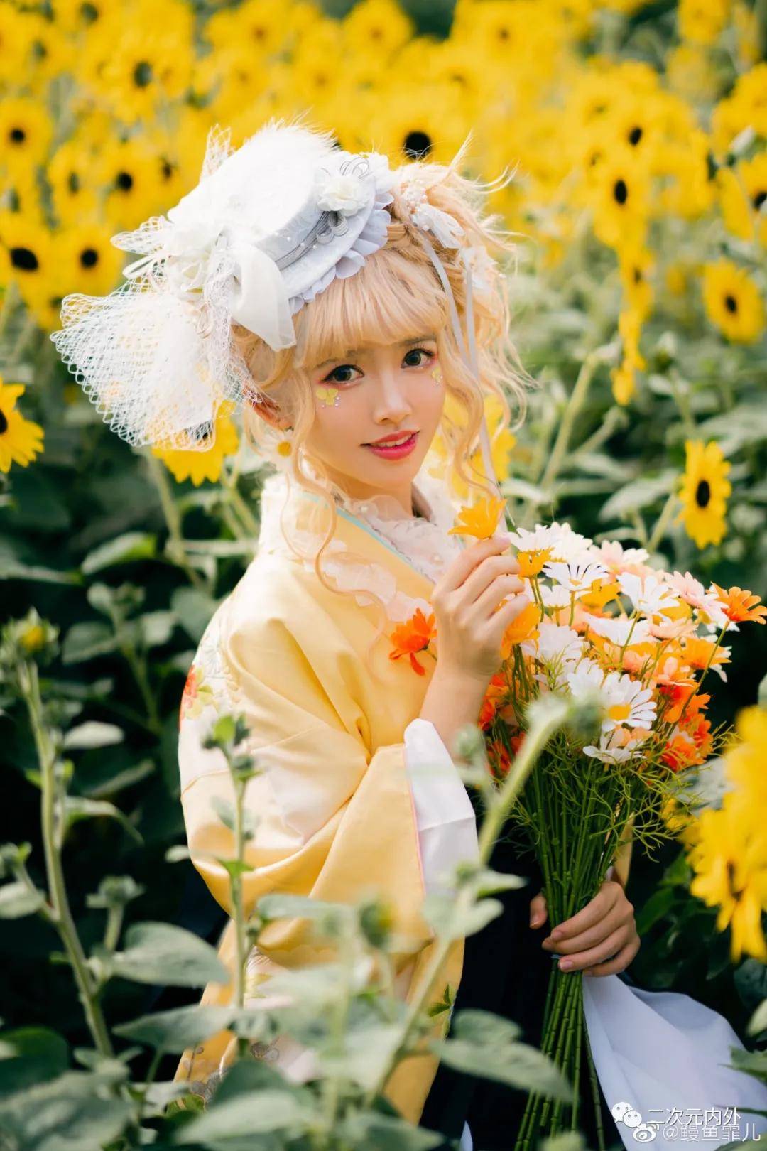 和服私影~鳗鱼霏儿与向日葵花海