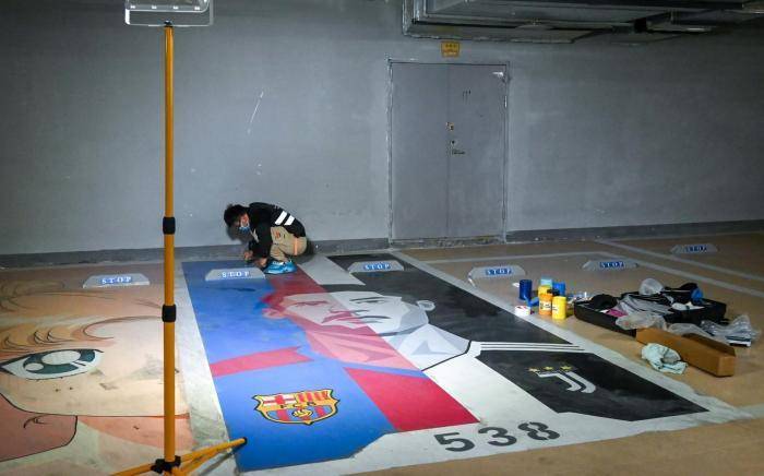 郑州手绘车位涂鸦车位涂鸦施工步骤车位涂鸦多少钱