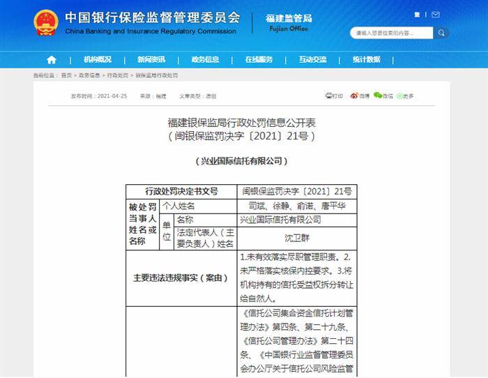 兴业县人口_兴业信托被罚150万!4名从业人员受警告