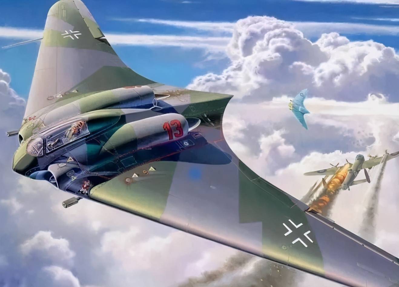 b2轰炸机是不是和它很像纳粹末日奇迹武器ho229自带隐身涂层