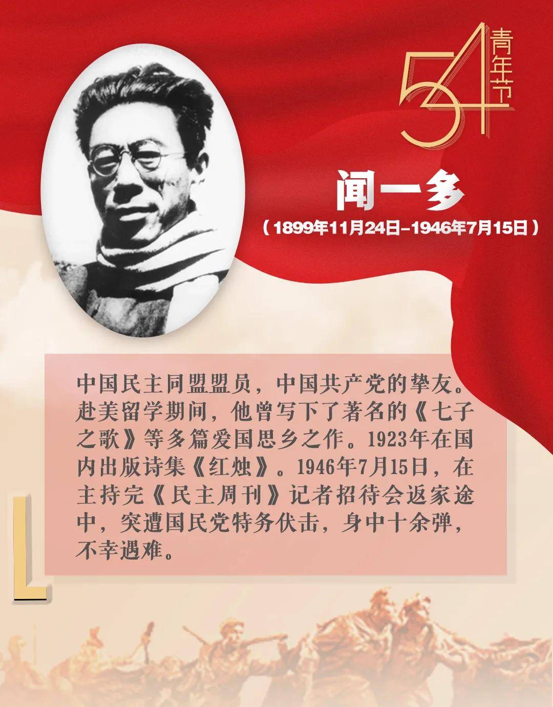 闻一多先生,距离您的离开已经70余年,对您最初的认识是儿时课本上您作