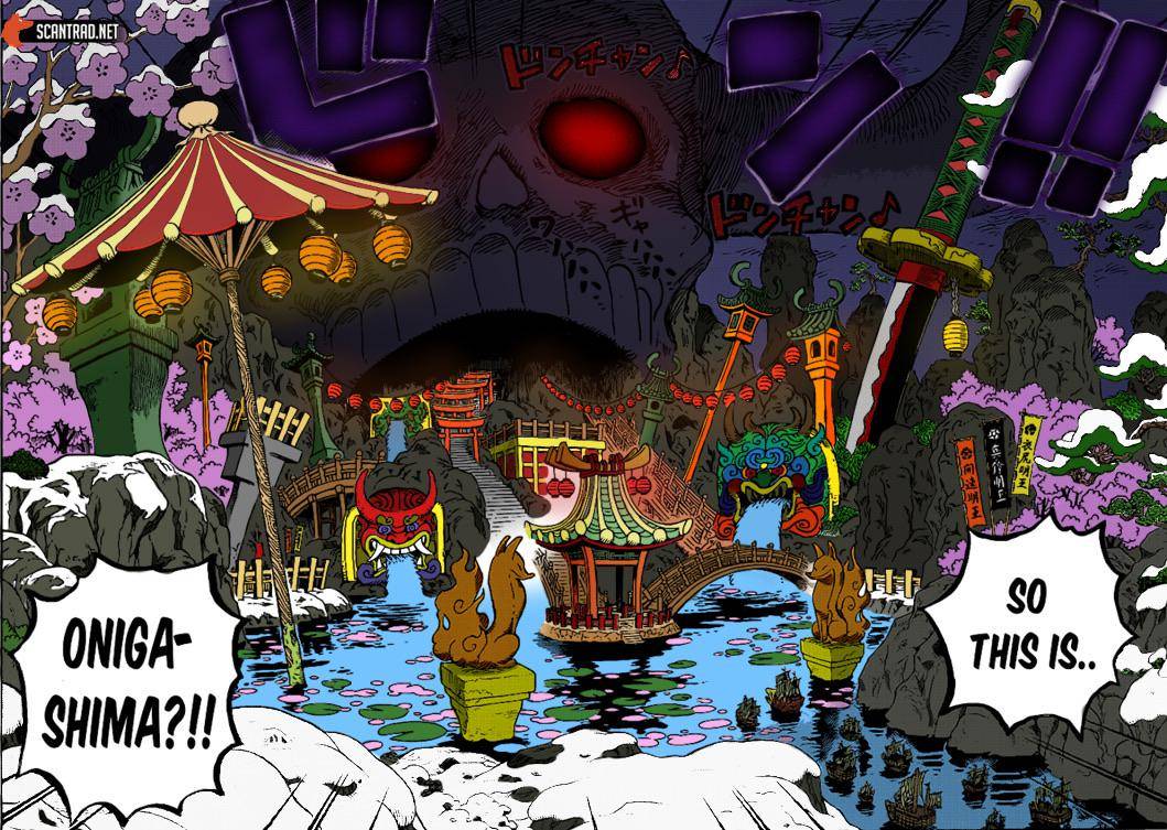 和之国大战在凯多的老巢鬼岛爆发了