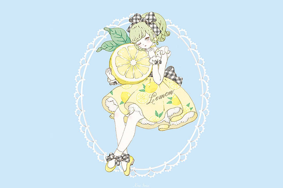 水果拟人化lolita扮相像精灵草莓少女足够甜美