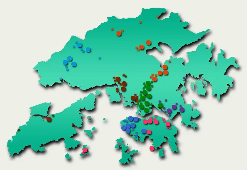 香港地图轮廓图图片