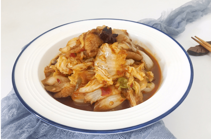 原创白菜五花肉这样煮太下饭一锅都不够吃香极了