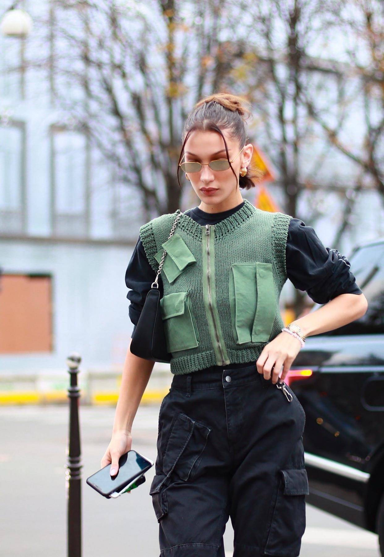 原创忘掉当年的野鸡史超模bellahadid街拍成神记超chic超会穿