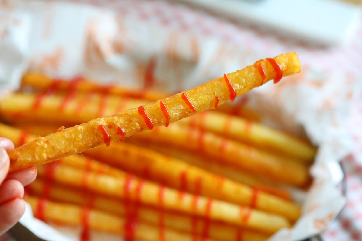 薯条别再出去买了在家做特简单超长薯条巨好吃又酥又香