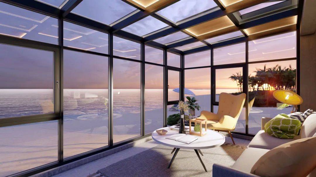 抗风防雨耐腐蚀超大落地窗无敌海景简直是绝配