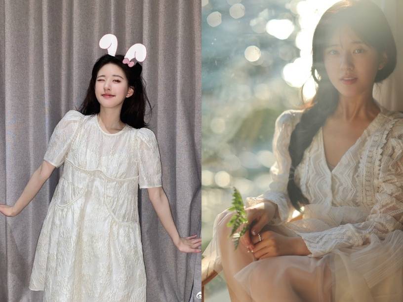 8位女星夏日白洋装造型 赵露思 杨紫 赵丽颖这样穿显瘦 邢菲 白鹿撞衫 图片