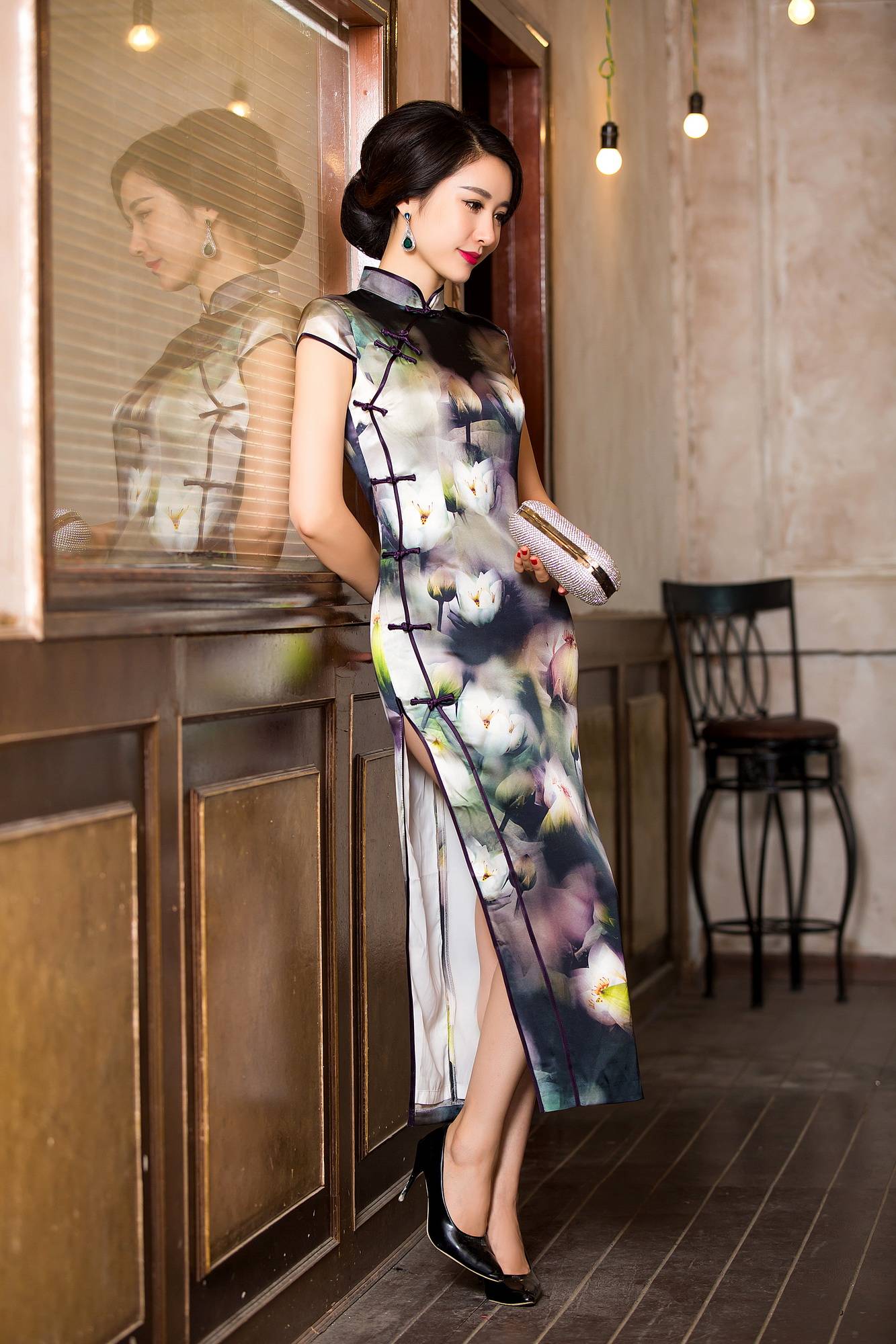 原创旗袍是最经典的国潮穿起来优雅迷人很有东方风情