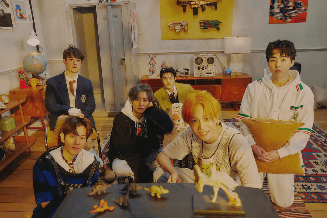 梦回power宝时期,exo六人预告照风格突变,31岁金珉锡状态似忙内