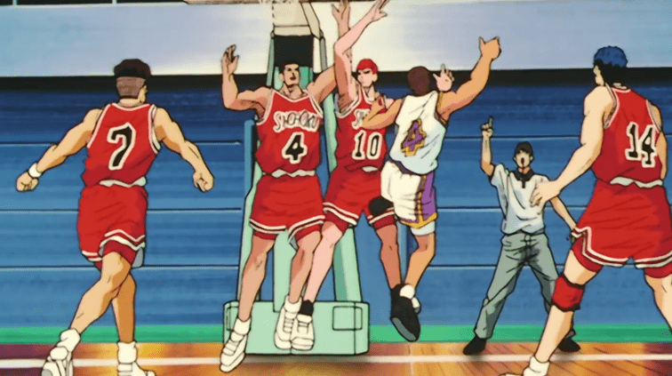 《灌篮高手》湘北和海南之间的五佳球,高砂晃飞了樱木惹争议