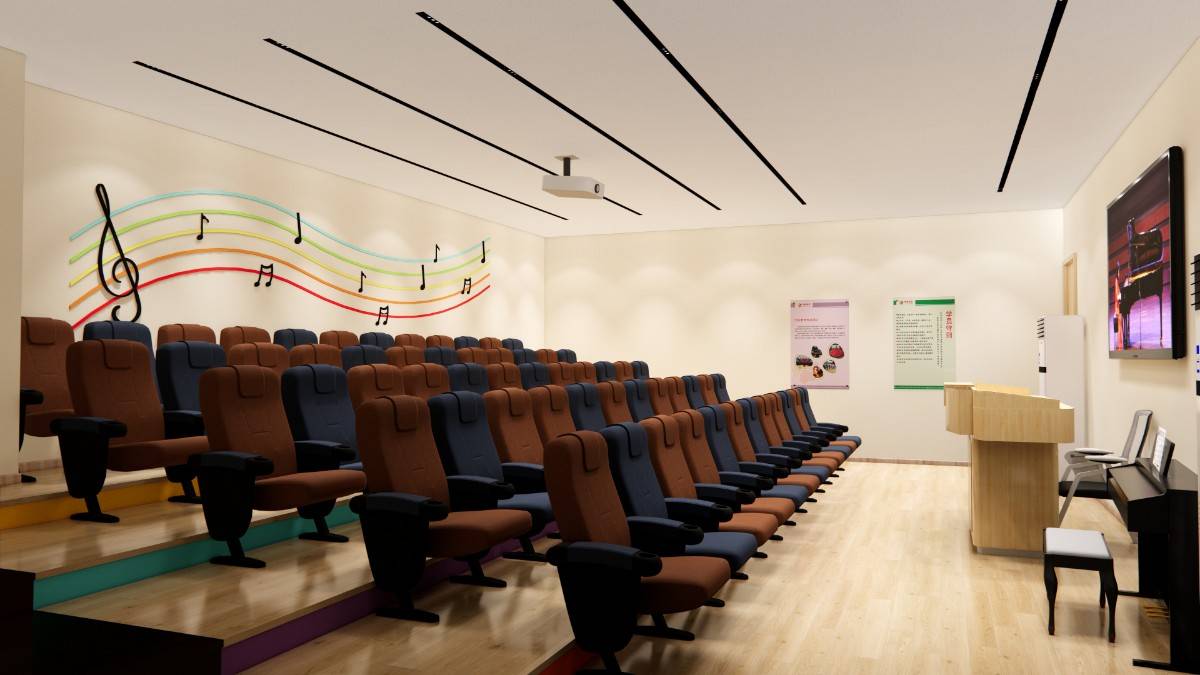 轻松易筑深圳华龄老年大学宁静自然的学习空间