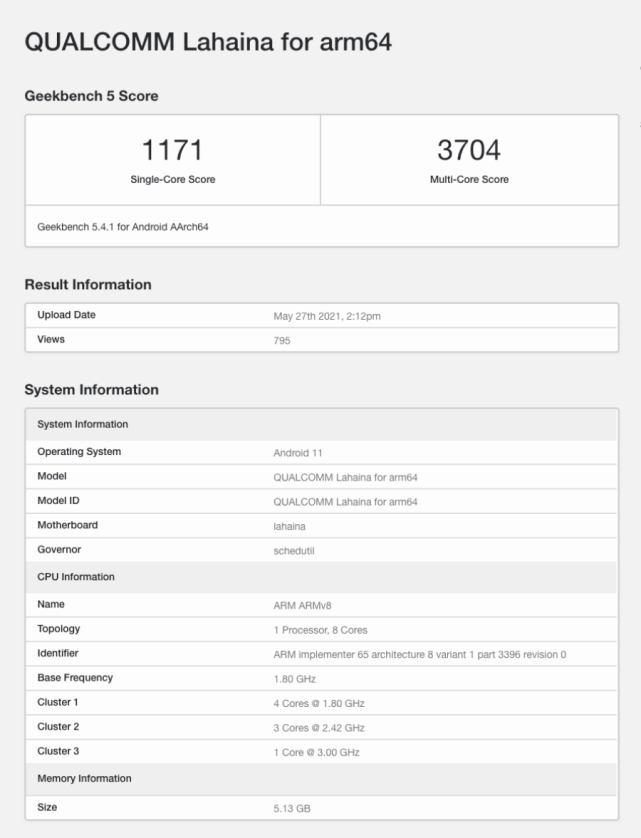 成绩|分数比 S888 更高！疑似高通新款 S888+ 跑分结果现身 Geekbench