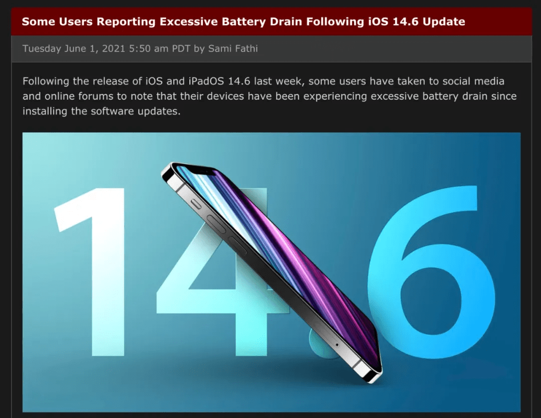 Ios 14 6 又翻车 一天放着不用也能关机 测试结果 更耗电了 Iphone