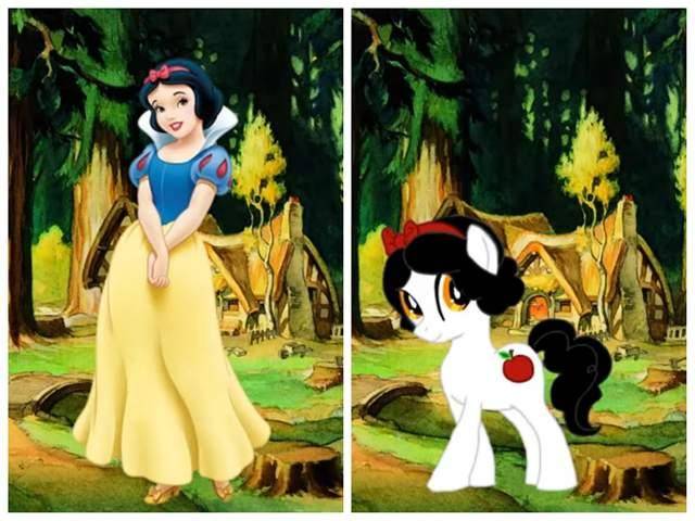 图片[3]-在画师大佬笔下，迪士尼公主和彩虹小马顺利“合体”，感觉好可爱-魔性次元