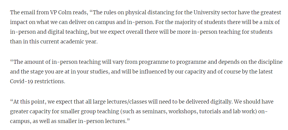 哪些英国大学已经公布秋季开学政策？线上线下混合授课模式还是主流吗？