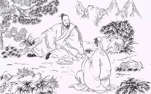 原创民间故事商人和道士一起喝茶已故仆人骗他下山因此逃过一劫