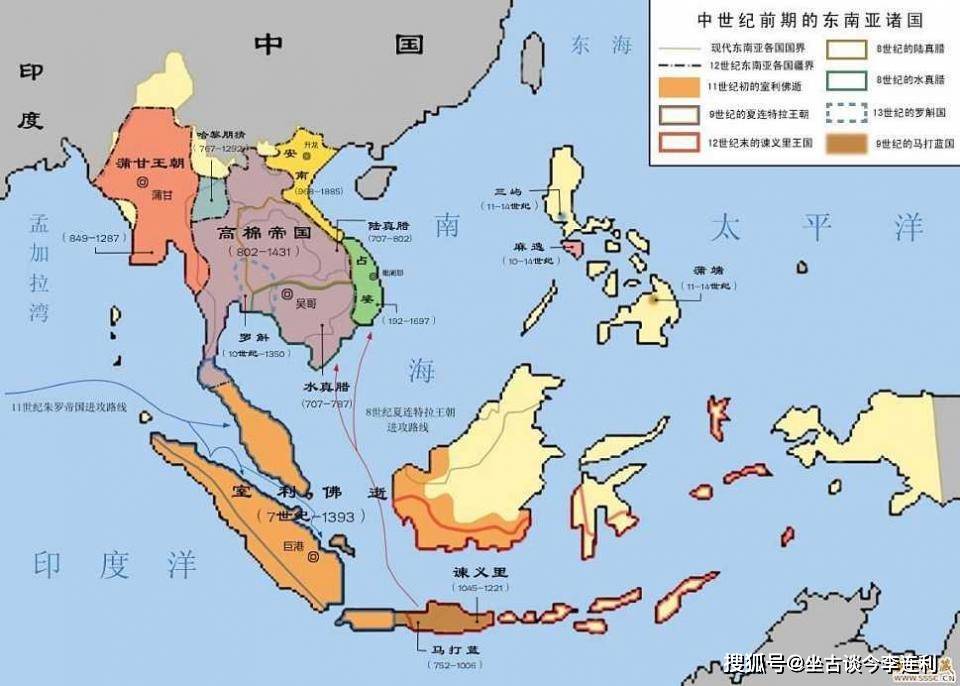 中南半岛历史地图图片