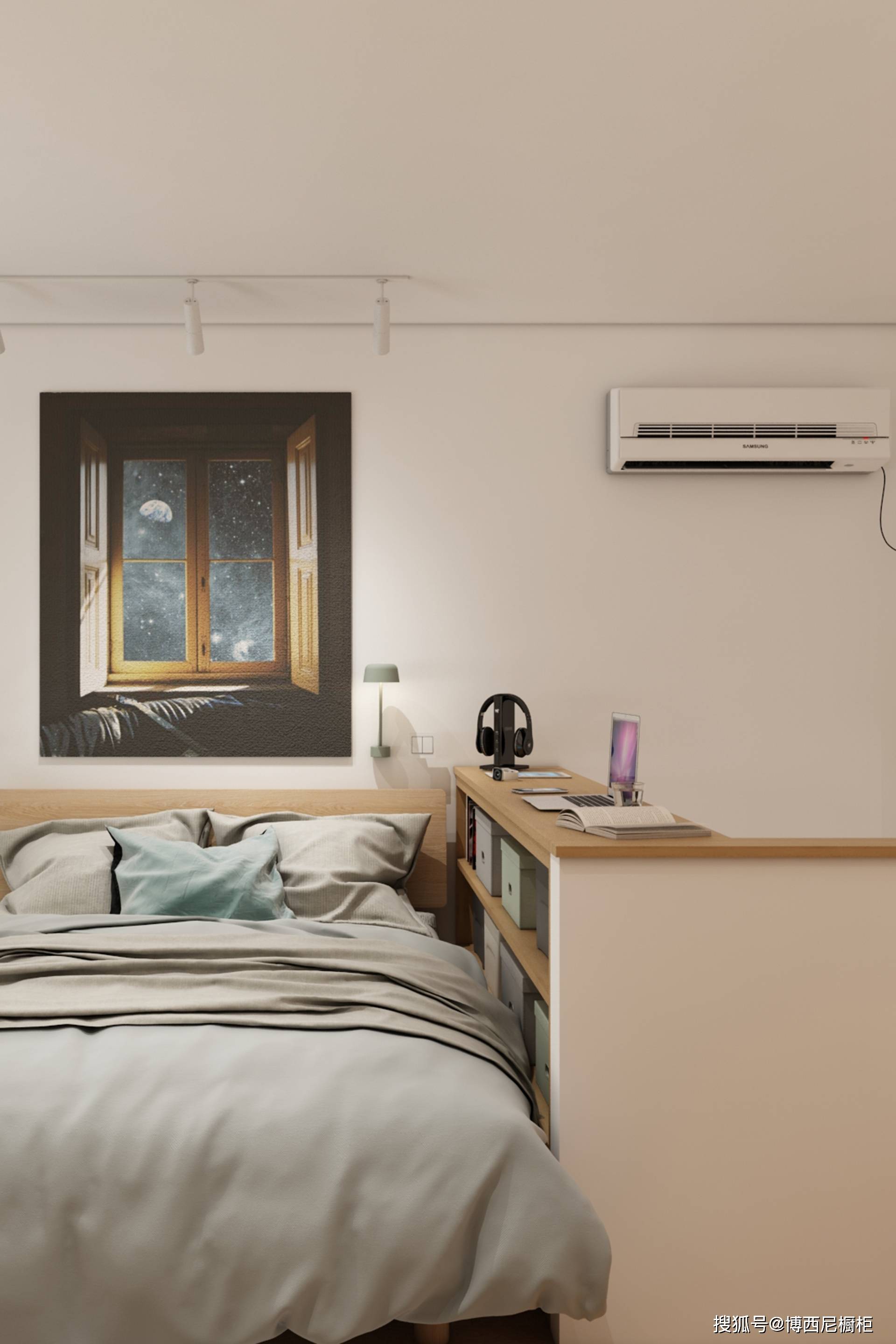 年轻人理想中的家——小清新的loft 博西尼全屋定制