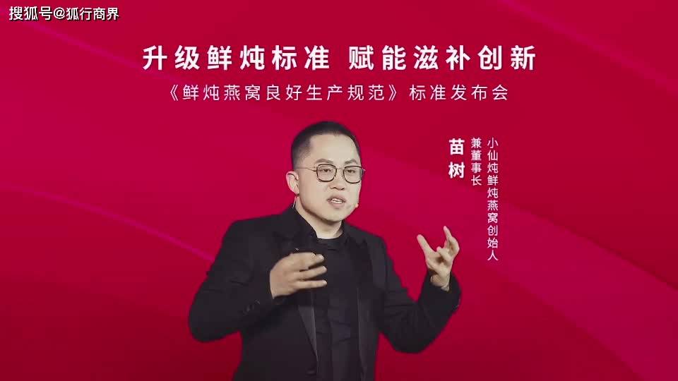 小仙炖董事长苗树致辞以高标准赢高质量