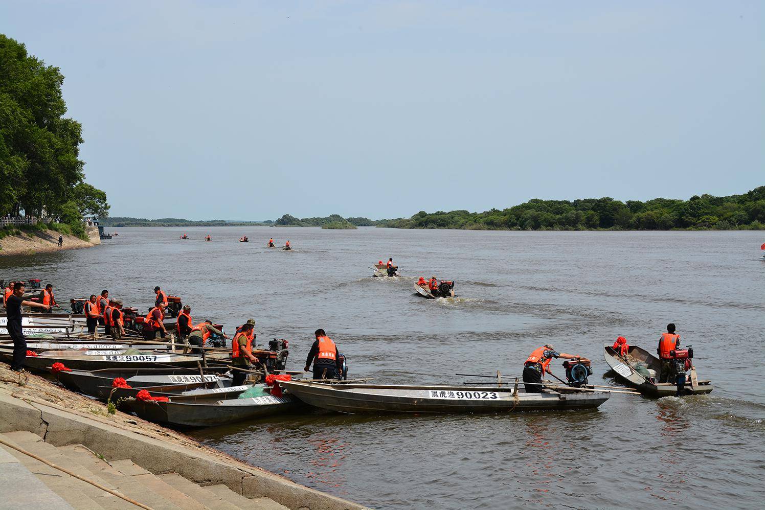 鸡西虎林市乌苏里江渔猎文化季在虎头5a级景区开幕
