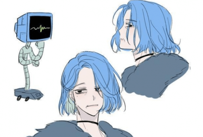 画师绘制《海绵宝宝》拟人,珍珍是金发少女,章鱼哥有了cp?