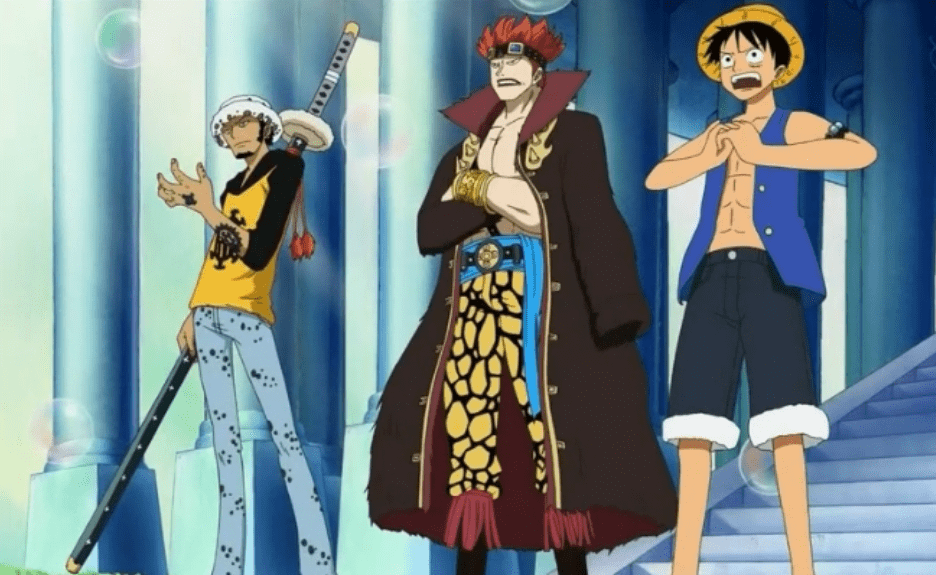 海贼王 398集vs 977集 超新星三大船长再聚首 这次站位变了 路飞